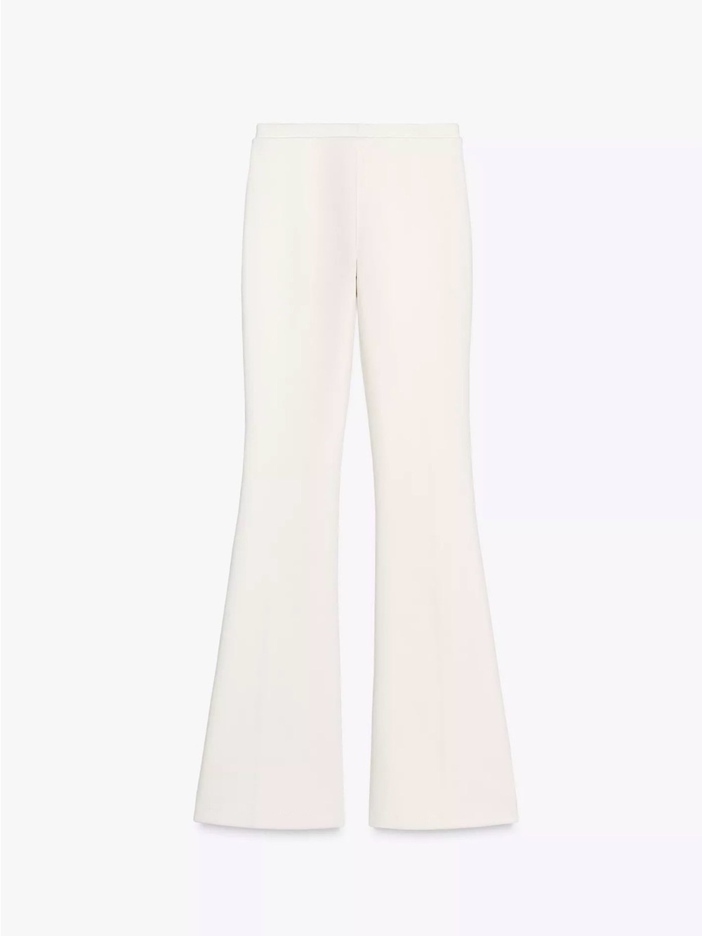 Women's Flared Ponte Pants in Off-White